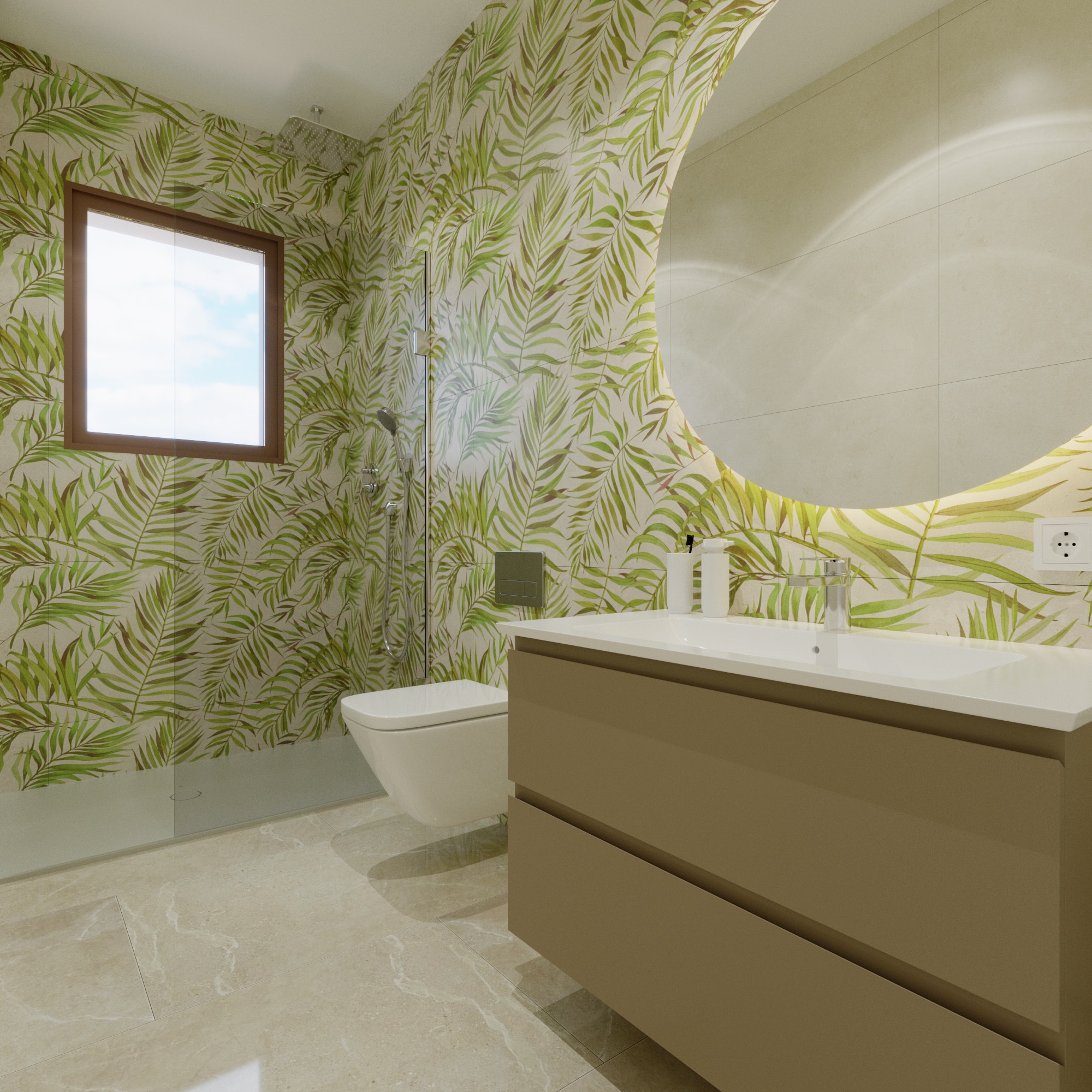 Frittliggende villa med privat basseng