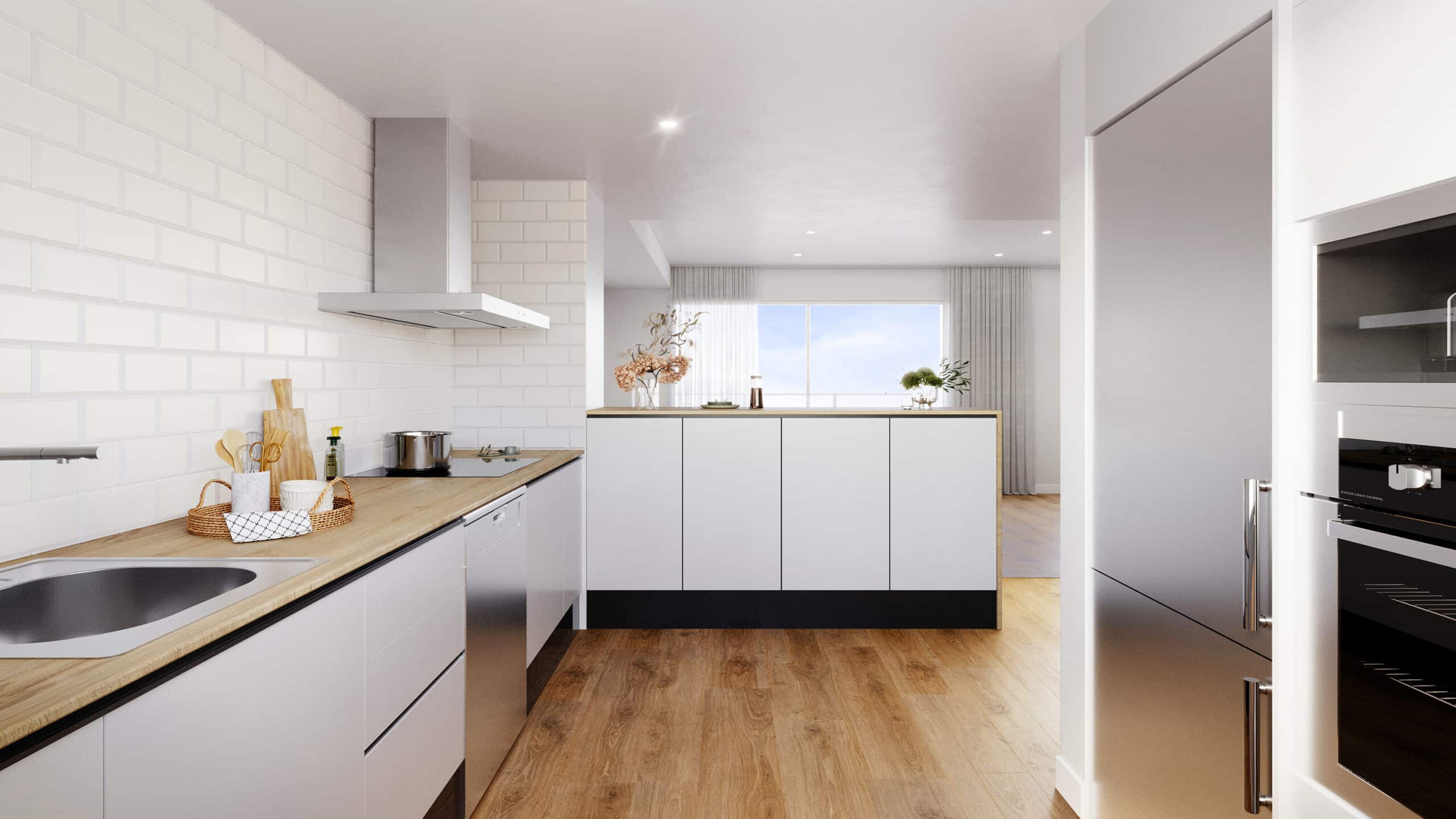 Flott duplexbolig med 3 soverom rett ved golfbanen og stor terrasse