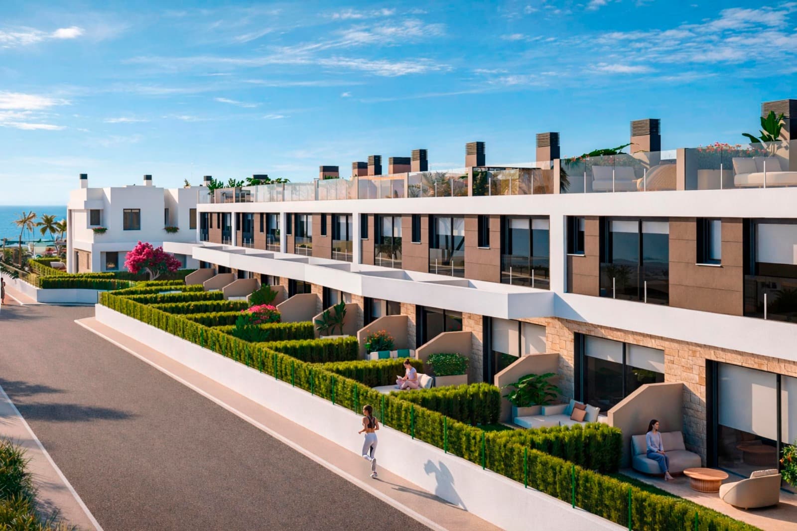 Newbuilt elegant 3-bedroom seafront villas with breathtaking Mediterranean views in El Campello